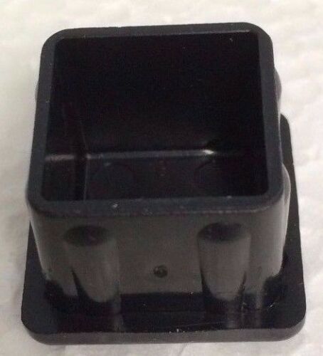 4 Plastic 7/8" Square Furniture Glide Tips
