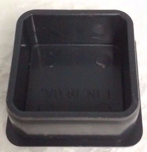 4 Plastic 1" Square Furniture Glide Tips