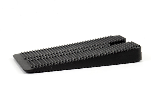 12 Hard Plastic Black Wobble Wedges - Leveling Shims For Tables/Chairs