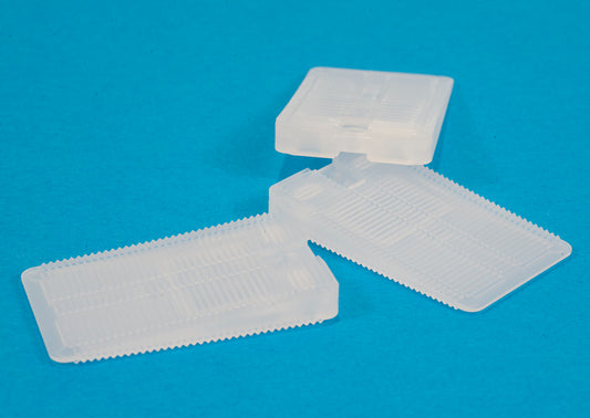 12 Hard Plastic Clear Wobble Wedges - Leveling Shims For Tables/Chairs